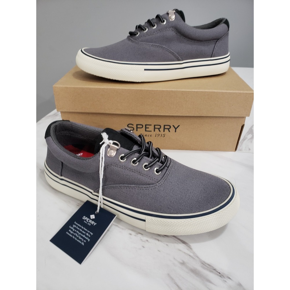 NEW SIZE 7‎ Sperry Men's Striper Storm CVO Gray Sneakers Boat Shoes Old Money